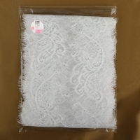 Кружево реснички, 175 мм &times; 3 &plusmn; 0,5 м, цвет белый