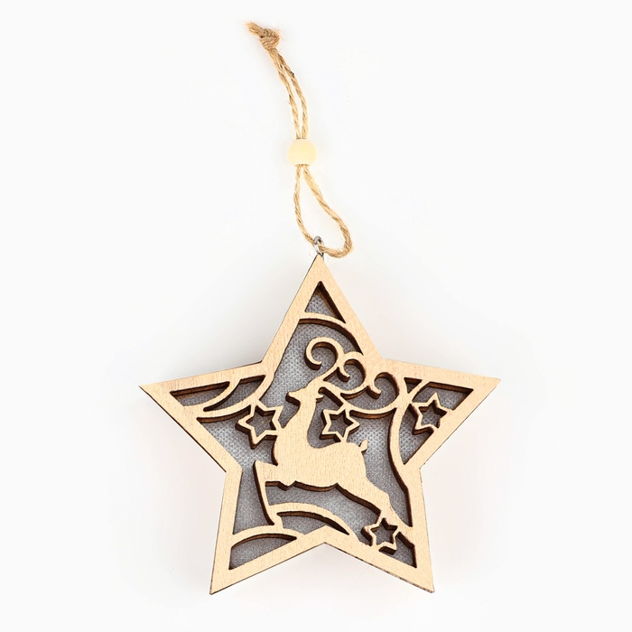 Ёлочная игрушка новогодняя &laquo;Олень&raquo;, на Новый год, 11,5 х 11 см