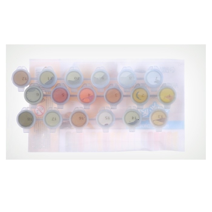 Набор акриловых красок &laquo;&lrm;Яркость солнца&raquo;&lrm;, 18 цветов