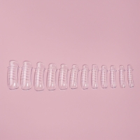 Верхние формы для наращивания в контейнере, C-изгиб, 120 шт, цвет прозрачный Верхние формы для наращивания в контейнере, C-изгиб, 120 шт, цвет прозрачный