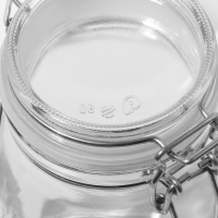 Банка стеклянная для сыпучих продуктов &laquo;Прозрачная&raquo;, 900 мл