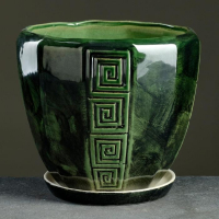 Набор горшков 3 шт. "Спарта" зеленый: 11,5л, 5,л, 1,8л Набор горшков 3 шт. "Спарта" зеленый: 11,5л, 5,л, 1,8л