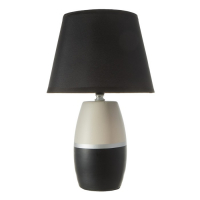 Настольная лампа 16819/1BK E14 40Вт бело-черный h.38см RISALUX