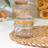 Банка стеклянная для сыпучих продуктов Optima, 240 мл, с бугельным замком Банка стеклянная для сыпучих продуктов Optima, 240 мл, с бугельным замком