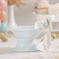 Конфетница керамическая «Зайка», 150 мл, 18×15,5×12 см, цвет голубой Конфетница керамическая «Зайка», 150 мл, 18×15,5×12 см, цвет голубой