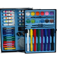 Набор для рисования, в чемоданчике, синий Набор для рисования, в чемоданчике, синий