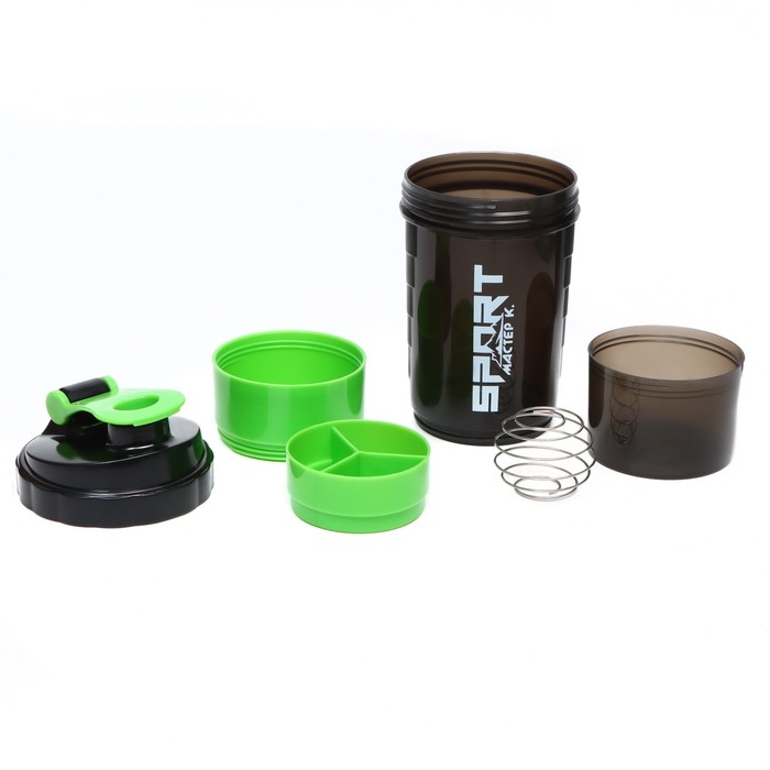 Шейкер "Мастер К" CrossFit Plus спортивный для коктейлей и протеина , 500 мл, 26.5х11 см