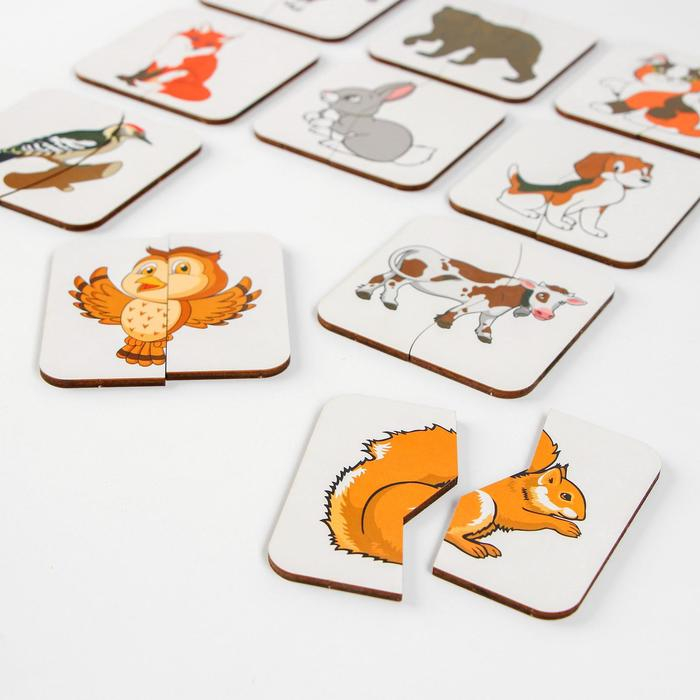 Картинки-половинки &laquo;Животные&raquo;