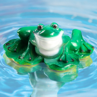 Садовая фигура "Лягушка на кувшинке" 23*35*18 см F01149 Садовая фигура "Лягушка на кувшинке" 23*35*18 см F01149