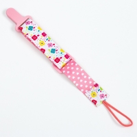 Держатель для соски - пустышки «Цветы», на ленте Держатель для соски - пустышки «Цветы», на ленте