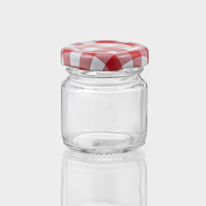 Банка стеклянная для хранения сыпучих продуктов &laquo;Домашний очаг&raquo;, 50 мл, 5&times;5,5 см, с металлической крышкой