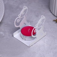 Подсвечник "Кошечка" 6,5х5,5х7см, белый Подсвечник "Кошечка" 6,5х5,5х7см, белый