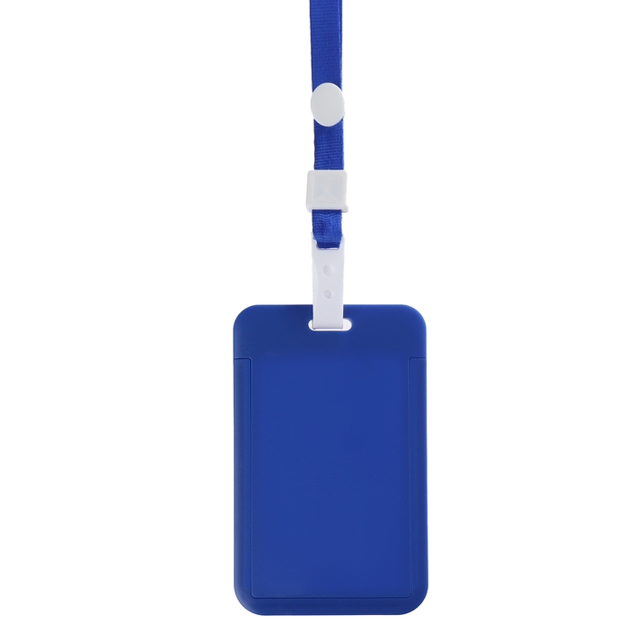 Бейдж вертикальный 54 х 85 мм, ErichKrause слайдер, пластик ABC, текстильная лента, цвет микс