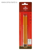 Набор карандашей чернографитных разной твердости 3 штуки Koh-I-Noor 1580 ART, B, H, HB, в блистере Набор карандашей чернографитных разной твердости 3 штуки Koh-I-Noor 1580 ART, B, H, HB, в блистере