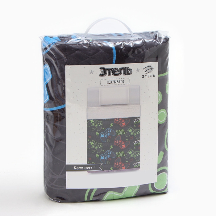 Покрывало "Этель" 1,5 сп Game over 145*210&plusmn;5 см, микрофибра