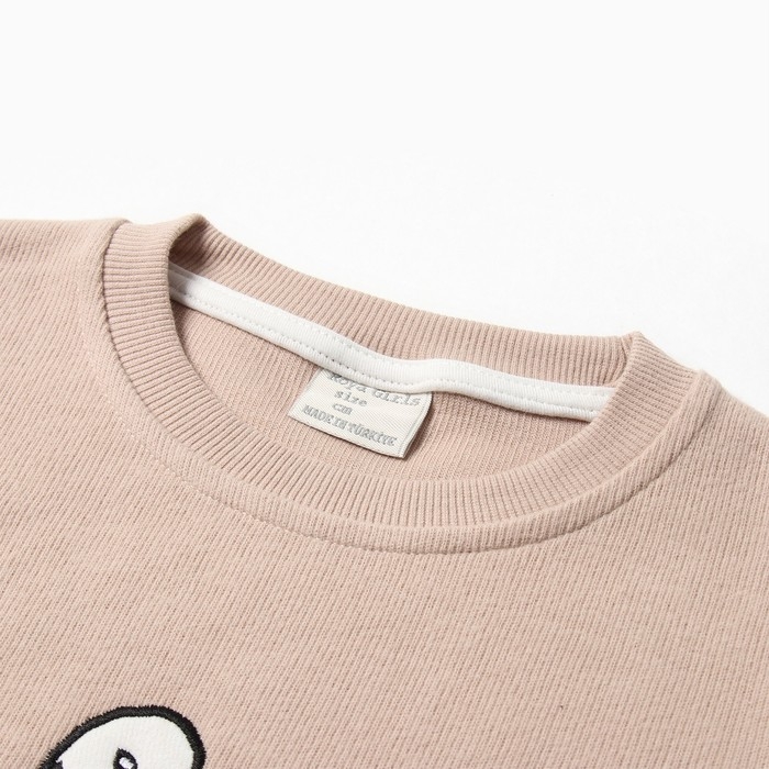 Свитшот детский, цвет бежевый, рост 116 см