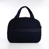 Сумка дорожная на молнии, 2 наружных кармана, длинный ремень, цвет синий Сумка дорожная на молнии, 2 наружных кармана, длинный ремень, цвет синий