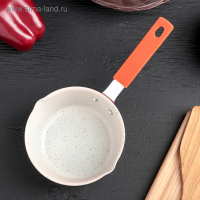 Ковш «Мрамор светлый», 450 мл, силиконовая ручка, антипригарное покрытие, цвет МИКС Ковш «Мрамор светлый», 450 мл, силиконовая ручка, антипригарное покрытие, цвет МИКС