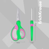 Ножницы детские 15 см, ErichKrause Combi, ручки с резиновыми вставками, с закруглёнными концами лезвий, МИКС Ножницы детские 15 см, ErichKrause Combi, ручки с резиновыми вставками, с закруглёнными концами лезвий, МИКС