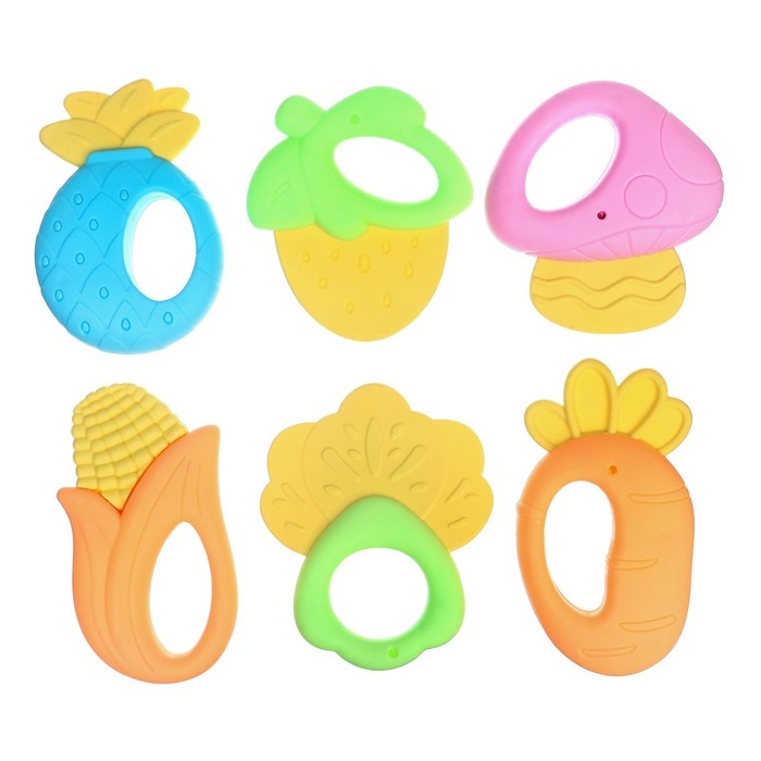 Набор погремушек &laquo;Беби&raquo;, с эластичными элементами, 12 шт., Крошка Я