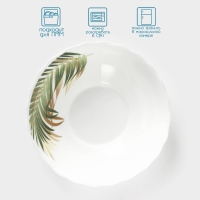 Тарелка суповая Avvir &laquo;Юкка&raquo;, 600 мл, d=18 см, стеклокерамика, цвет белый