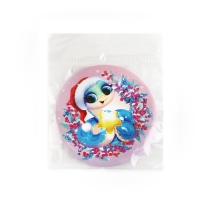 Зеркало карманное новогоднее «Новый год: Милая змейка», диам.7 см Зеркало карманное новогоднее «Новый год: Милая змейка», диам.7 см