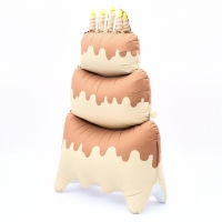 Шар фольгированный 60" «Большой сливочный торт», на подставке, матовый Шар фольгированный 60" «Большой сливочный торт», на подставке, матовый