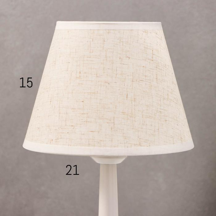 Лампа настольная 16155/1 E27 40Вт белый 19,5х19,5х34 см RISALUX