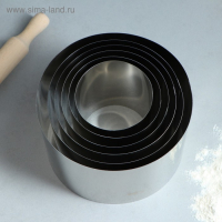 Набор форм для выпечки и выкладки «Круг», d-20, h-15 см, 6 шт Набор форм для выпечки и выкладки «Круг», d-20, h-15 см, 6 шт