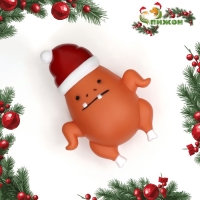 Игрушка пищащая "Новогодняя курочка" для собак, 13 х 10 х 5,7 см Игрушка пищащая "Новогодняя курочка" для собак, 13 х 10 х 5,7 см