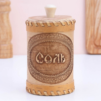 Туес «Соль», 8,5×8,5×12 см, микс, береста Туес «Соль», 8,5×8,5×12 см, микс, береста