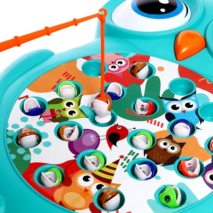 Рыбалка магнитная &laquo;Совушка&raquo;, 20 рыбок, 2 удочки