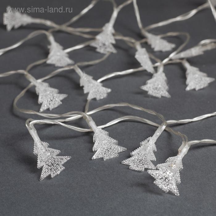 Гирлянда «Нить» 3 м с насадками «Ёлки», IP20, прозрачная нить, 20 LED, свечение мульти (RG/RB), мигание, USB Гирлянда «Нить» 3 м с насадками «Ёлки», IP20, прозрачная нить, 20 LED, свечение мульти (RG/RB), мигание, USB