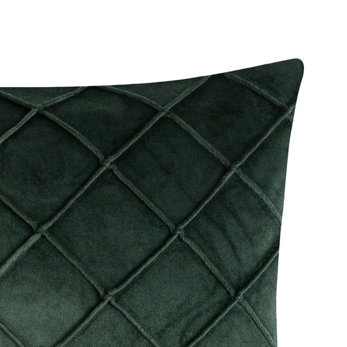 Наволочка декоративная Этель &laquo;Соло&raquo;, цвет изумрудный, размер 43х43 см