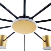 Люстра "Артеко" 10хLED 190Вт 3000-6000К серо-золотой 104х104х31 см BayerLux Люстра "Артеко" 10хLED 190Вт 3000-6000К серо-золотой 104х104х31 см BayerLux