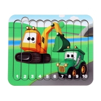 Логический пазл &laquo;Машинки-помощники&raquo;