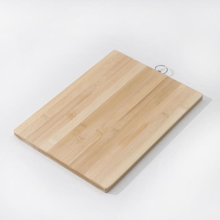 Доска разделочная Доляна &laquo;Зебра&raquo;, 34&times;24&times;1,7 см, бамбук