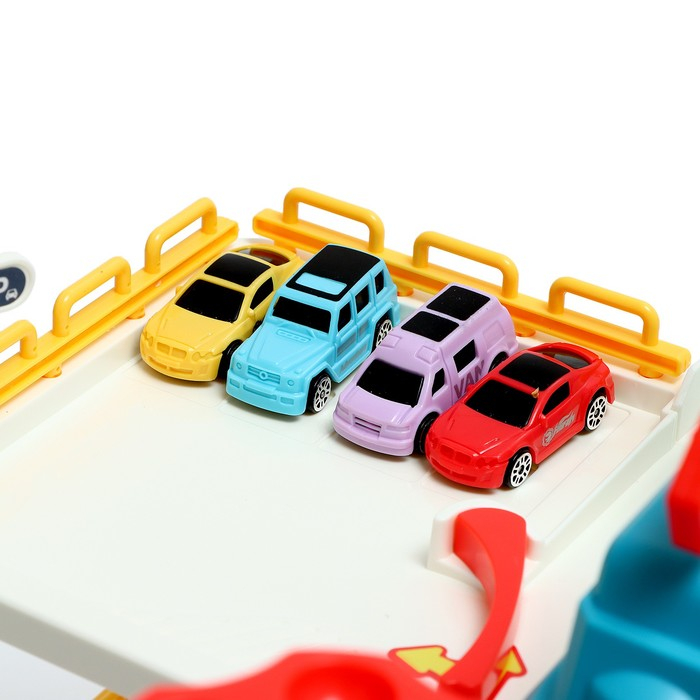 Парковка &laquo;Городская&raquo;, с лифтом, 3 уровня, 4 машинки, световые и звуковые эффекты