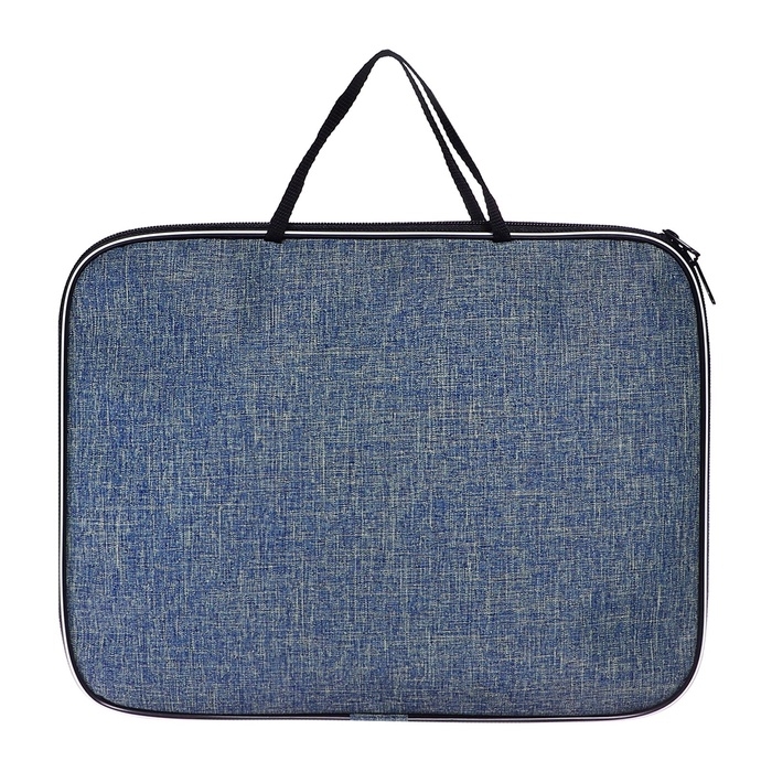 Папка с ручками текстильная А4, Calligrata Папка с ручками текстильная А4, Calligrata "Офис", для бумаг, для офиса, нейлон 600D, серая, ПМ/1, 350 х 270 х 20 мм