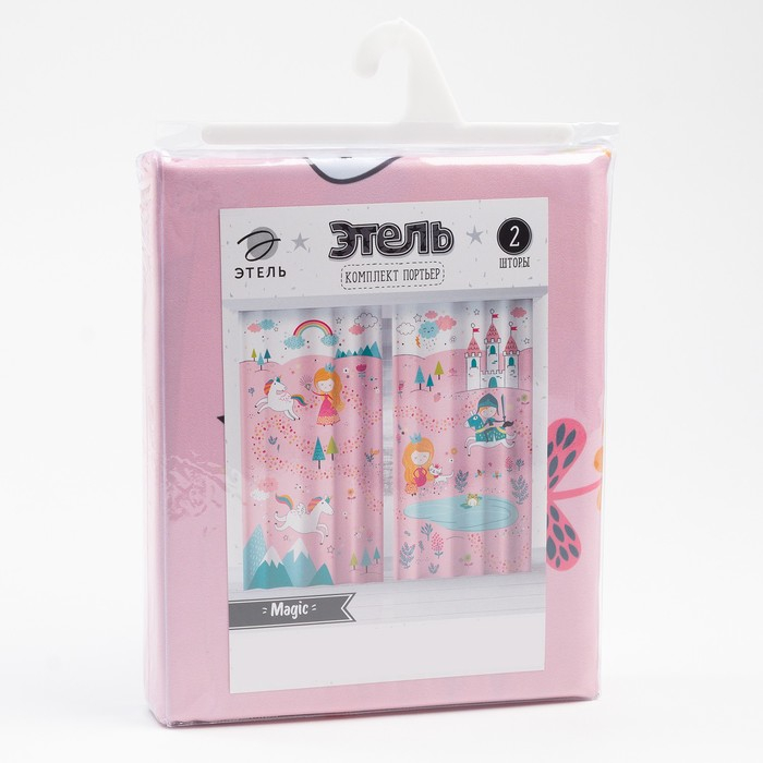 Комплект штор "Этель"  Magic 145*260 см-2 шт, 100% п/э, 140 г/м2