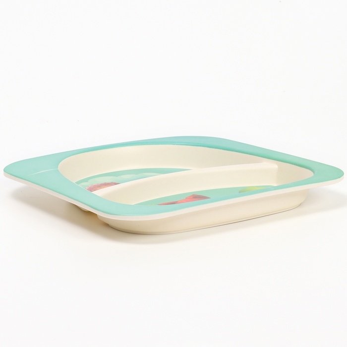 Набор бамбуковой посуды &laquo;Мельница&raquo;, 5 предметов: тарелка, миска, стакан, вилка, ложка