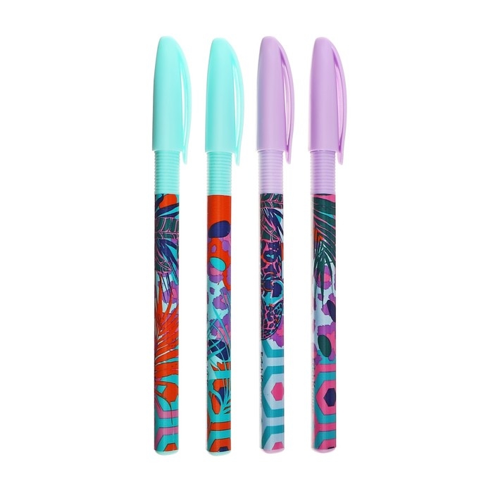 Ручка шариковая ErichKrause U-109 Stick&Grip Tropical, узел 1.0 мм, чернила синие, резиновый держатель, длина линии письма 1000 метров Ручка шариковая ErichKrause U-109 Stick&Grip Tropical, узел 1.0 мм, чернила синие, резиновый держатель, длина линии письма 1000 метров