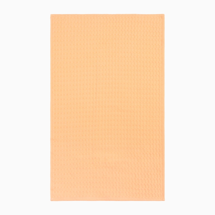 Набор кухонных полотенец Доляна, цвет коралловый, 35х60см-2шт, 100% хл, вафля, 220 гр/м2