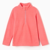 Джемпер для девочки флисовый, цвет персиковый, рост 122-128 см