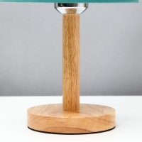 Лампа настольная "Эко" 1х40Вт Е27 светлое дерево-зеленый 18х18х29,5 см RISALUX Лампа настольная "Эко" 1х40Вт Е27 светлое дерево-зеленый 18х18х29,5 см RISALUX