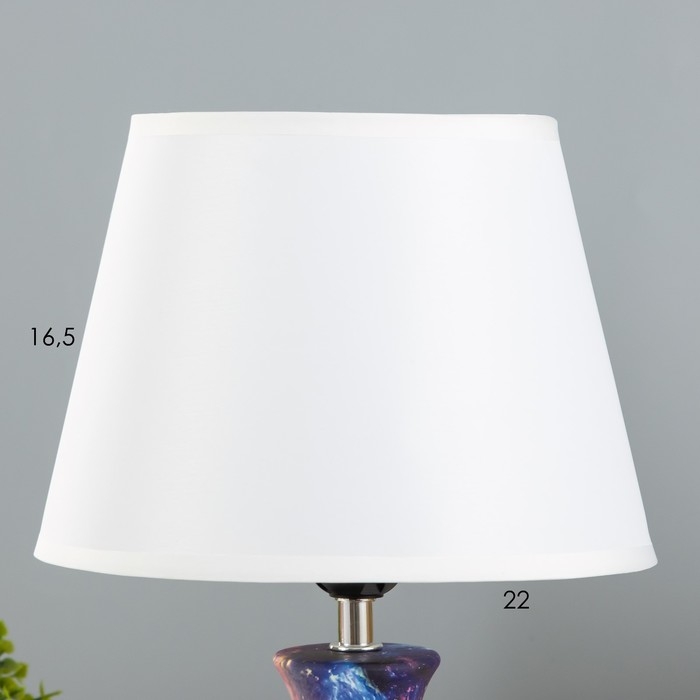 Настольная лампа "Корин" Е27 40Вт фиолетовый 22,5х22,5х32,5 см RISALUX