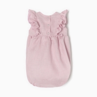 Боди с рюшей Крошка Я Linen , р. 80-86, сиреневый