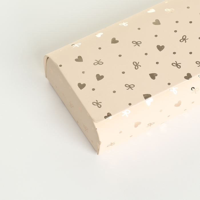 Футляр для очков на хлопушке, длина 15,5 см, цвет бежевый Футляр для очков на хлопушке, длина 15,5 см, цвет бежевый