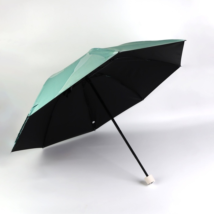 Зонт механический &laquo;Листья&raquo;, эпонж, 4 сложения, 8 спиц, R = 48/55 см, D = 110 см, цвет МИКС