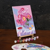 Картина по номерам на холсте с подрамником &laquo;Букет пионов&raquo;, 30х20 см